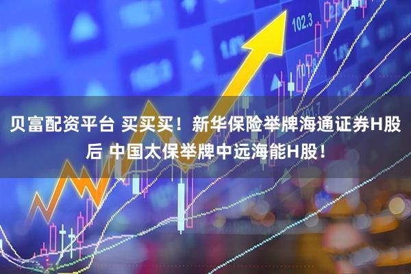 贝富配资平台 买买买！新华保险举牌海通证券H股后 中国太保举牌中远海能H股！